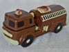 a picture of a milk chocolate fire engine